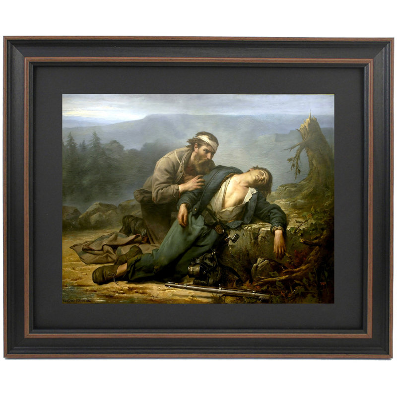 Reconnaissance: Nord et Sud par Constant Mayer, H 18,5 po x l 24 po
