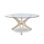Caribe Round Glass Dining Table