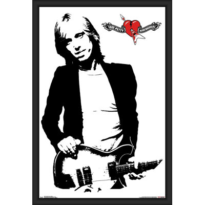 Tom Petty and the Heartbreakers - Graphic Art Print on Paper -  Buy Art For Less, IF AC FP16543 34x22.25 1.25 Black