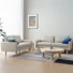 2-Piece Cartlin Upholstered Mid-Century Modern Loveseat & Sofa Set
