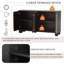 Buffet polyvalent avec tablettes réglables et poignées élégantes pour diverses pièces-732301440