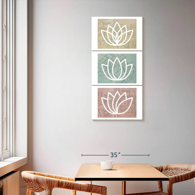 Lotus Namaste I, 62" H x 30" W