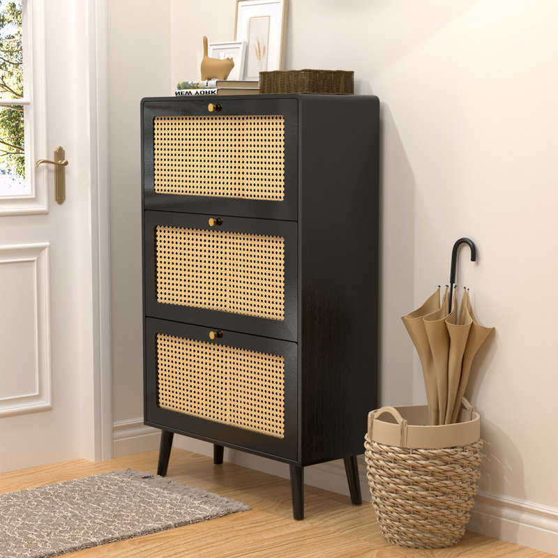 Rangement pour 18 paires de chaussures, Noir
