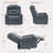 Olathe Genuine Leather Dual Motor Lay Flat Power Recliner With Power Headrest-1500349653