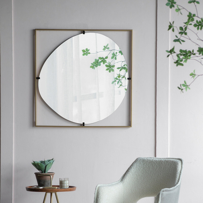 Miroir coquelicot 32 x 1 x 32 po