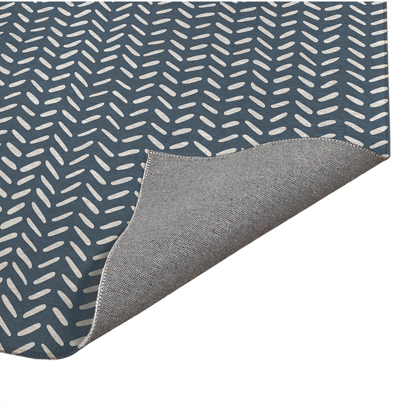 Dream Splat Light Green Indoor Doormat, Bleu, L 60 po x L 84 po