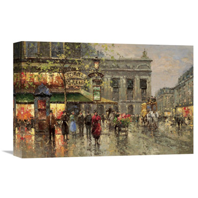 " Vintage Parisian Street Scene " by Richards