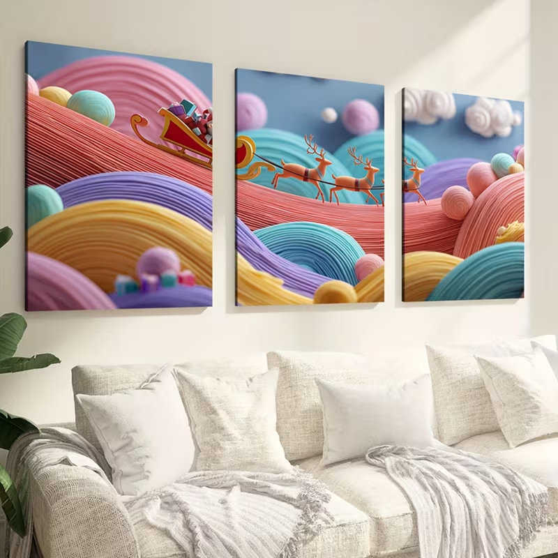 3 Piece Wrapped Canvas Print