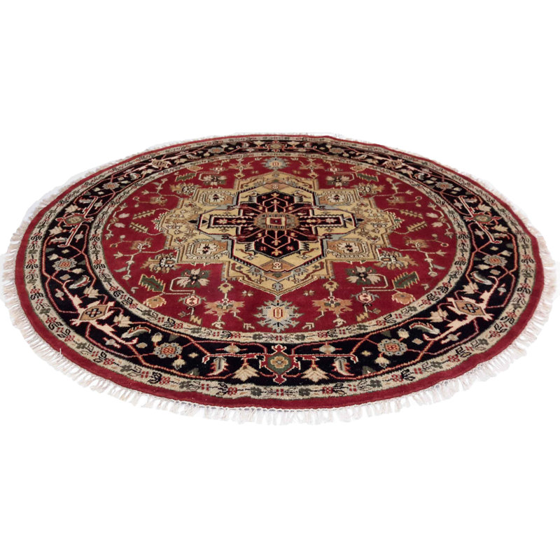 Kassam Oriental Area Rug in Red