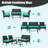 8 - Person Patio Conversation Set with Cushions