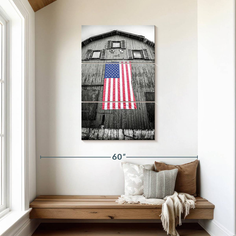 Borges Red White And Blue, 45" H x 28" W