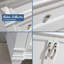 Ensemble de meuble-lavabo de salle de bain simple avec miroir 48 po Carrasquillo-648511074-648511072