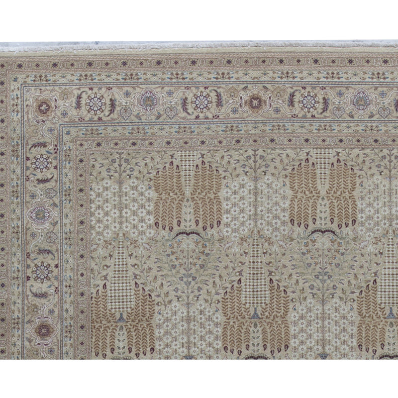 Hand Woven Wool Oriental Area Rug, Rectangle 6'1" x 9'2"