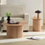 Round wooden coffee table-1559270104