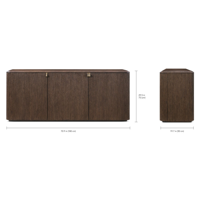 Vienna 70.87'' W Sideboard, Brown