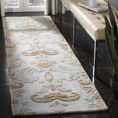 Tapis floral en laine touffeté à la main Candelo Soho