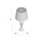 Joie 32" Opal Grey Table Lamp Set