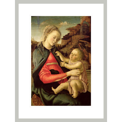The Virgin and Child (Madonna of the Guidi da Faenza) by Sandro Botticelli -Framed Giclee Print