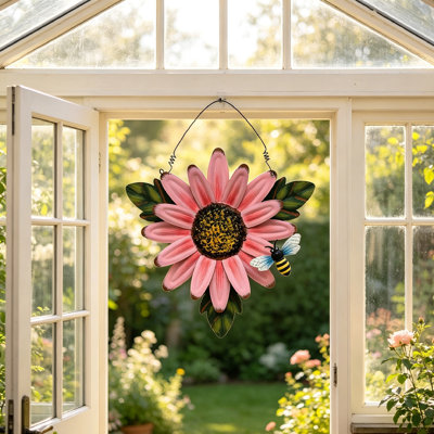 Sunflower Iron Plants Wall Decor