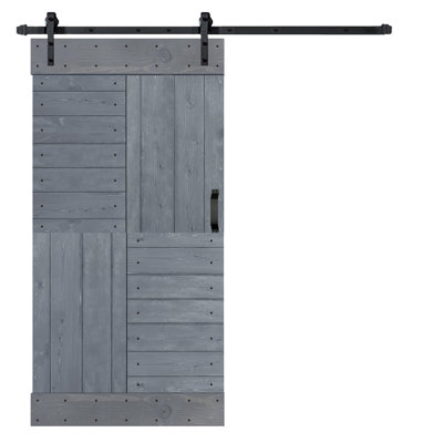 Patented Product S Series DIY Sliding Barn Door With Installation Hardware Kit