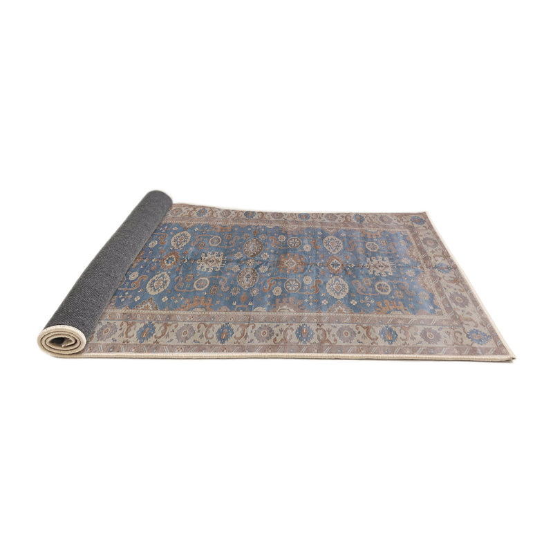 Tapis oriental brun / beige / bleu Arshen, Rond 7 pi