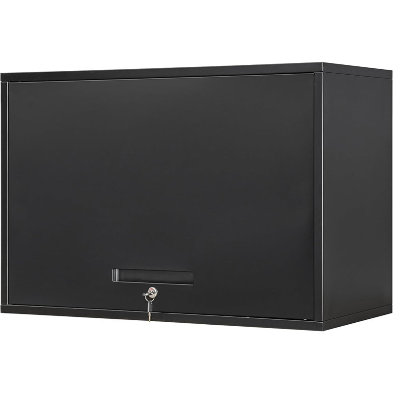 Armoire murale en métal avec portes et tablettes