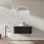 Ensemble de meuble-lavabo rayé mural en bois naturel 36 po Echoe-1455128634