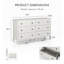 Commode double 6 tiroirs l 52,56 po-9282907
