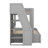 Multifunctional Storage Staircase Bunk Bed With Trundle And Integrated LED，USB，Shelves-766706827