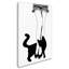 Jadaya «Black Cat» par Color Bakery, impression sur toile tendue-20120800