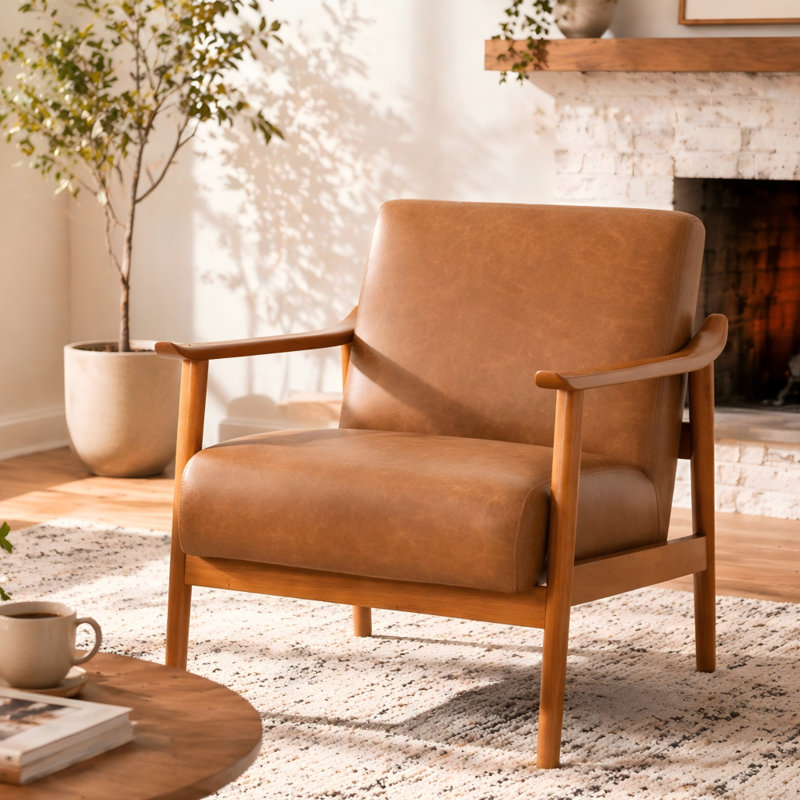 Fauteuil Peter, Brun