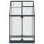 vidaXL Garden Greenhouse Anthracite Aluminum and Galvanised Steel Outdoor-134288130