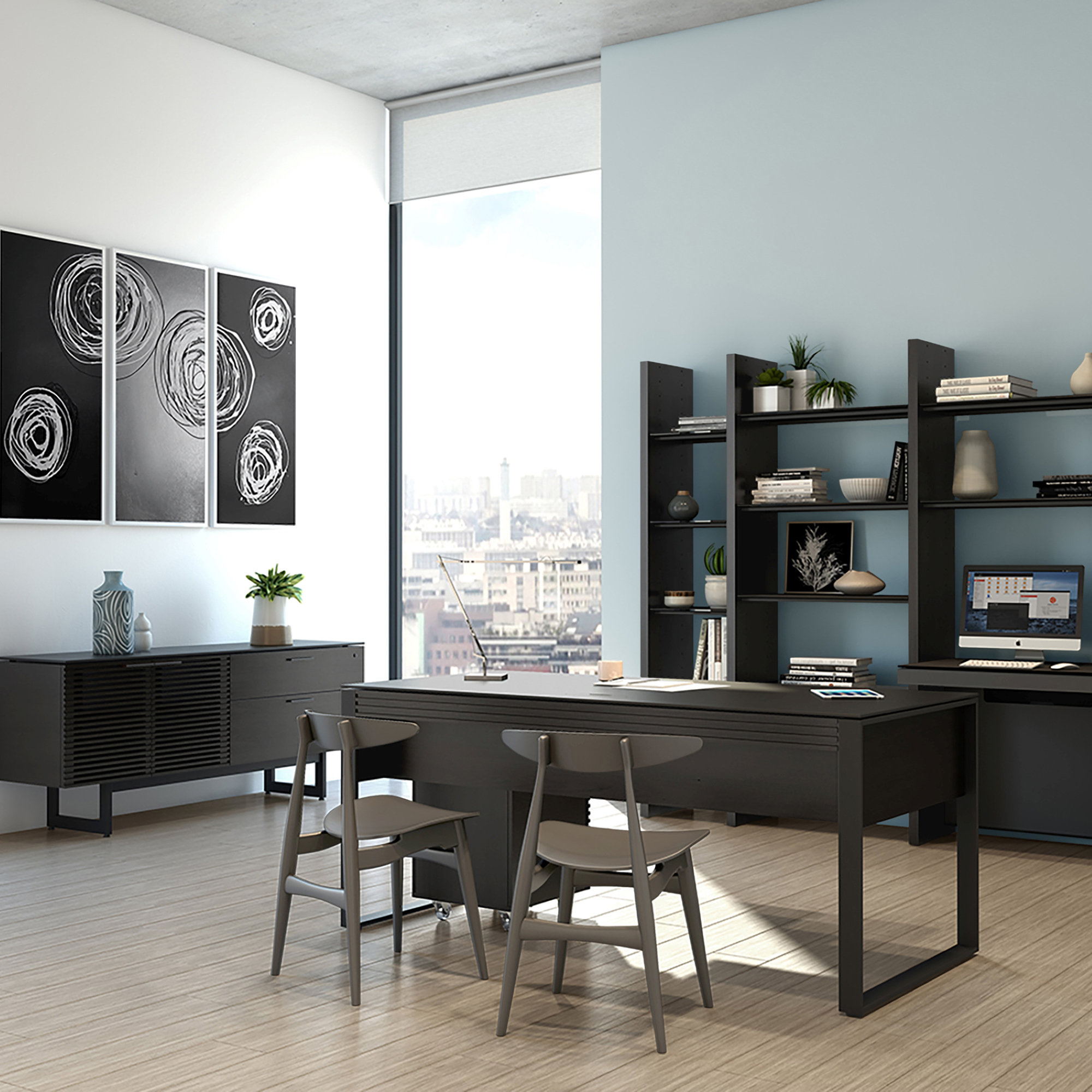 Corridor Writing Desk, Charcoal