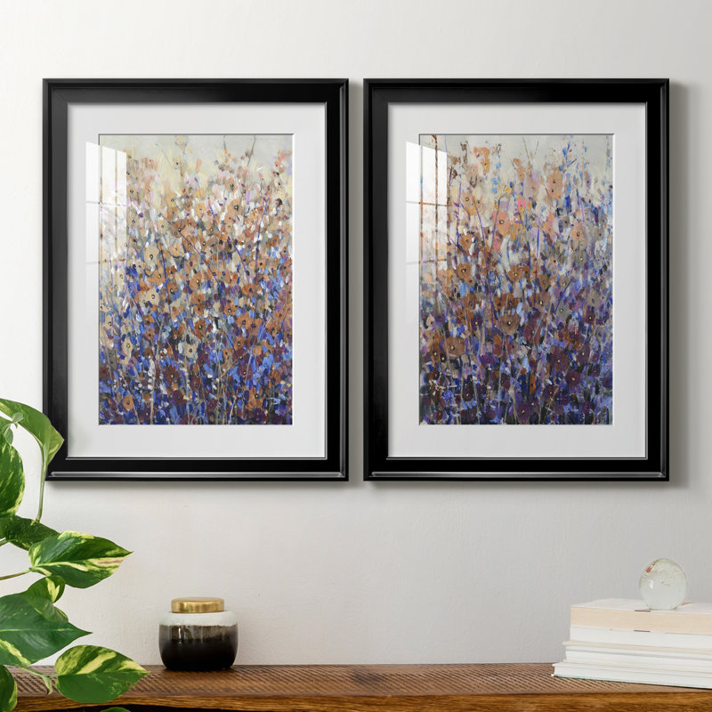 «Fall Wildflowers I», reproduction encadrée de qualité supérieure, prête à être accrochée, H 36,5 po x l 26,5 po x P 1,25 po