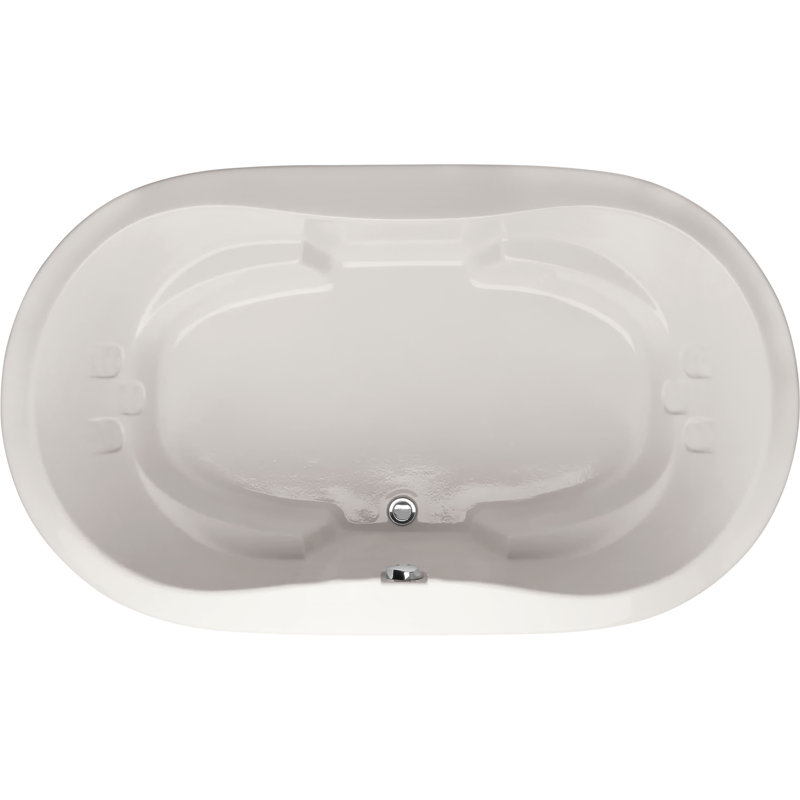 Savannah 74'' L Soaking Bathtub, Polished Nickel, White