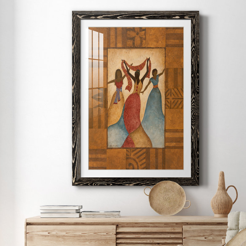 Rythme - peinture encadrée, H 37,5 po x l 27,5 po x P 1,5 po, Cadre noir