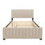 Lit plateforme double avec lit gigogne-1796516208