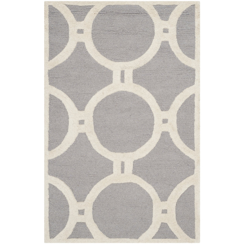 Cambridge Hand Tufted Wool Geometric Rug, Rectangle 9' x 12'