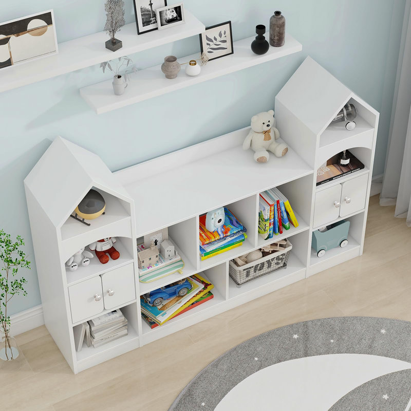 Bibliothèque et rangement pour jouets, Blanc
