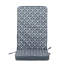 Geometric Print Outdoor High Back Seat Pad-1409882518
