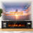 90" TV Stand With Smart Electric Fireplace, Large Entertainment Center For 100" TVs, TV Console With Wi-Fi Control, Adjustable Shelves & Glass Doors