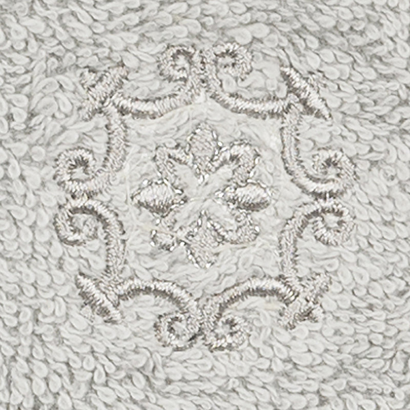 ALYSSA Turkish Cotton Washcloth, Light Gray