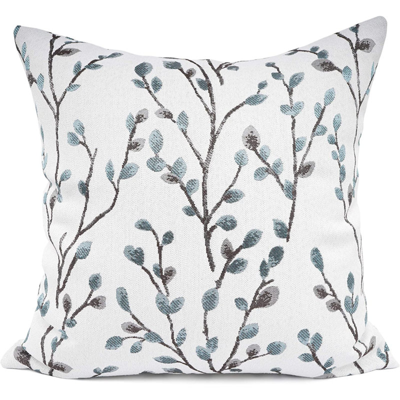 Embroidered Outdoor Pillow Cover