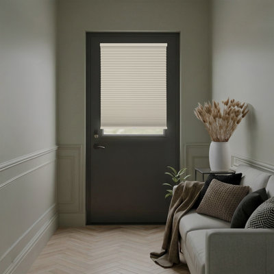 Store alvéolaire magnétique sans perçage pour portes métalliques seulement, installation facile sans fil, nid d'abeille de 1,5 po, l 24 po x H 72 po, ivoire