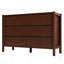 Commode double 6 tiroirs l 47,2 po