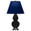 Small Double Gourd Accent Lamp - Sangria, Deep Patina Bronze - Lavender, Plum Shade-583633412-583633416