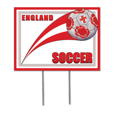Plastic Yard Sign - England