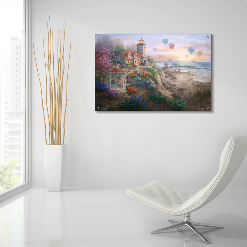  «Charmante tranquillité I» par Nicky Boehme, art mural en verre acrylique, 36 po x 24 po, H 24 po x l 36 po