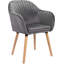 Mirakel 47cm H Velvet Upholstered Armchair-1458069191