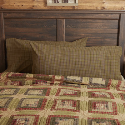 Tea Cabin 100% Cotton Plaid - Set of 2